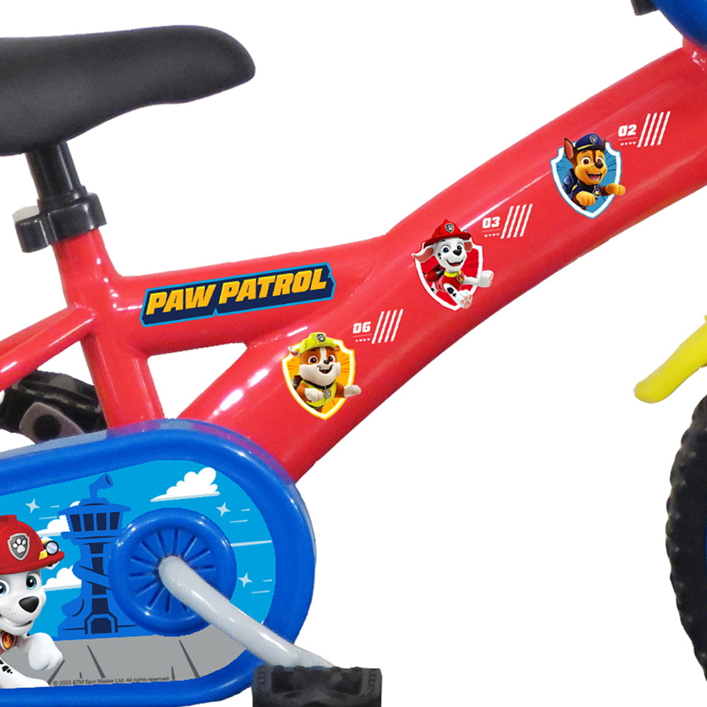 Denver Paramount Paw Patrol 12 inch Kids Bicycle with Stabilisers Image 4