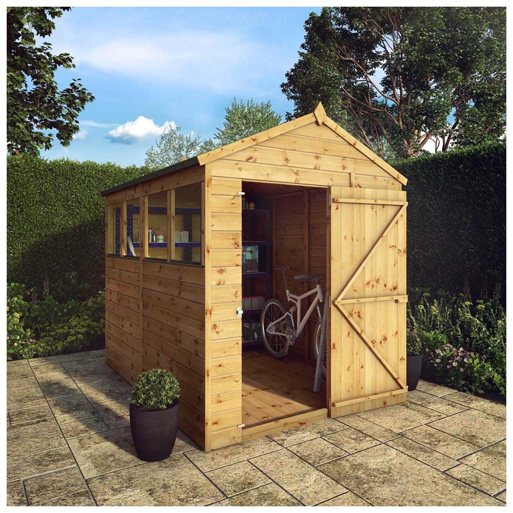 Mercia 8 x 6ft Shiplap Apex Wooden Shed Image 2