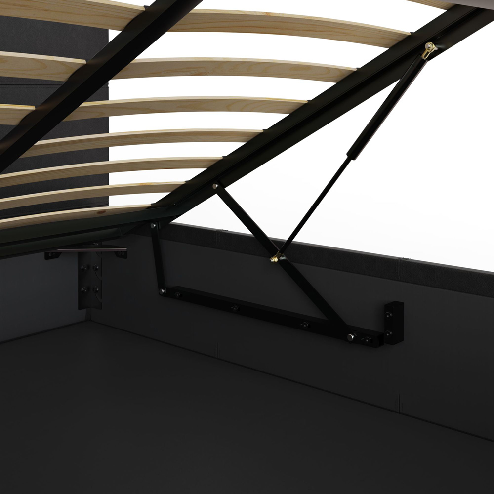 GFW King Size Black End Lift Ottoman Bed Image 8