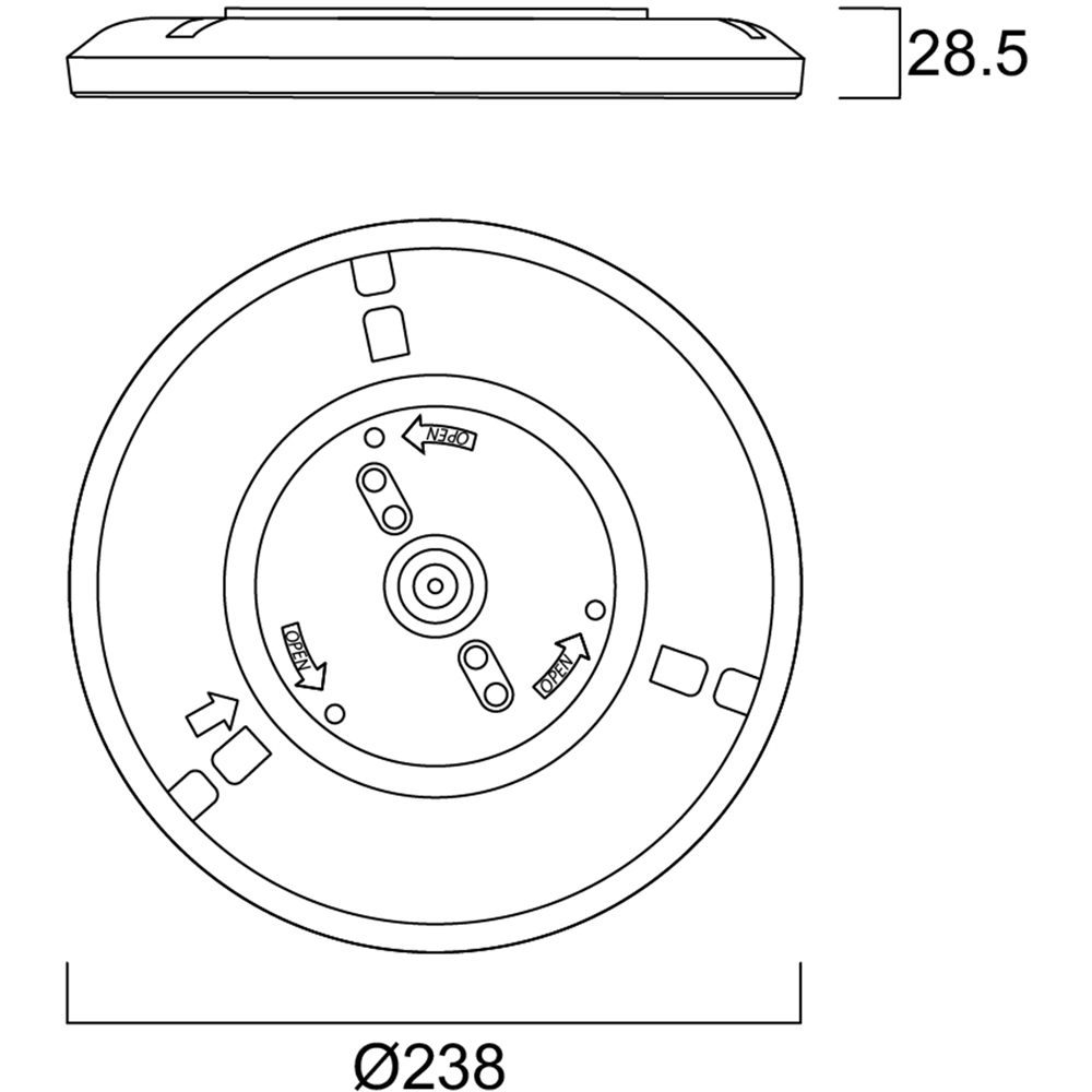 Sylvania SylRadiance Small Warm White Dimmable Integrated LED Ceiling Light Image 9