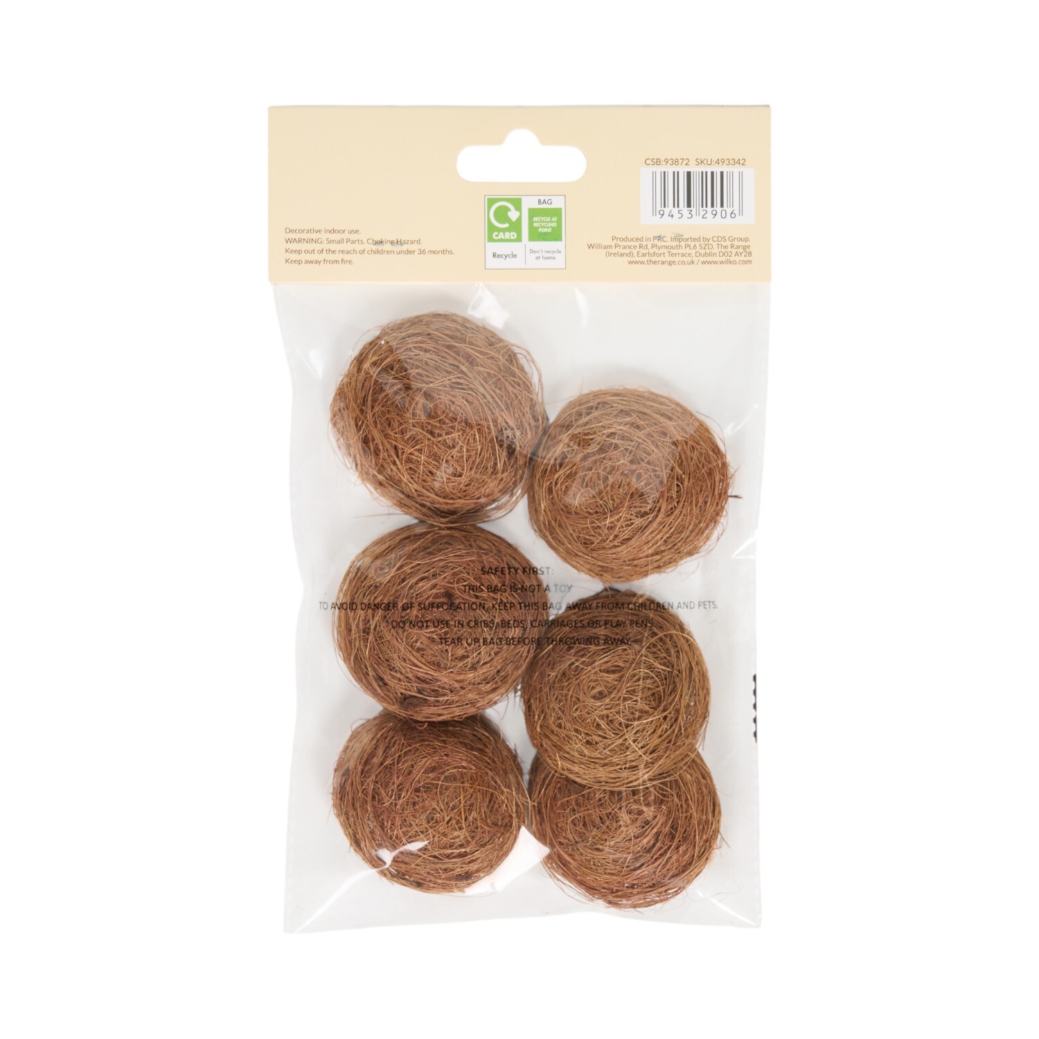 Mini Bird Nests Brown Image 2