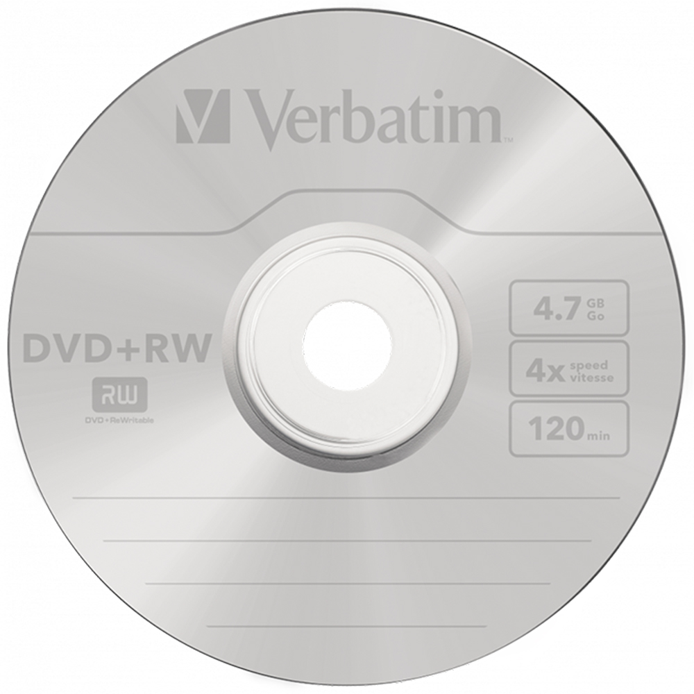Verbatim 4.7GB 4X Matt DVD+RW 25 Pack Spindle Image 2
