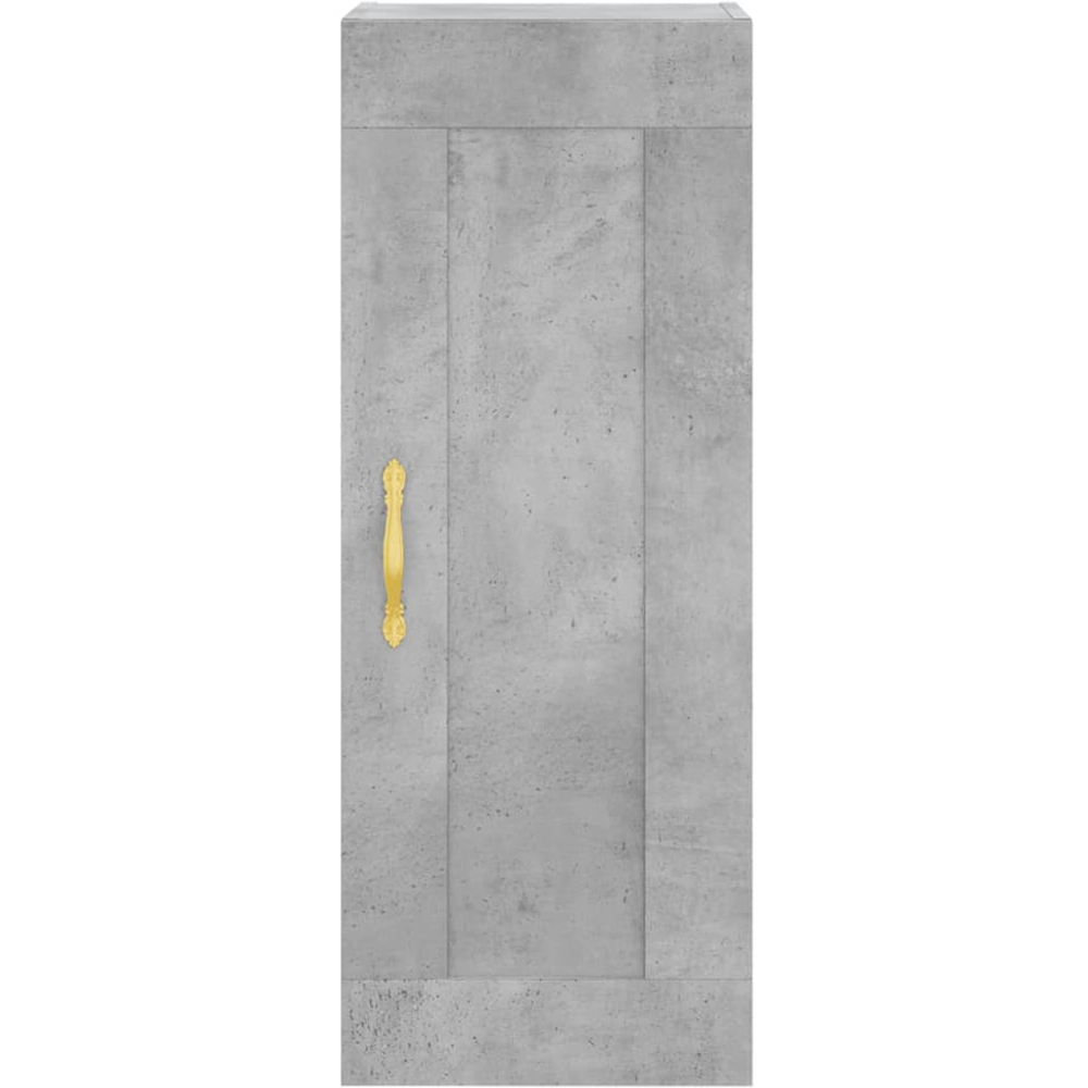 vidaXL Single Door 2 Drawer 2 Shelf Concrete Grey Highboard Image 5
