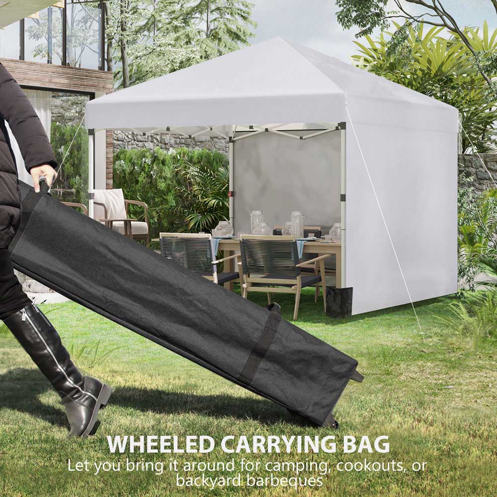 Outsunny 3x3m Pop Up Gazebo White Image 4