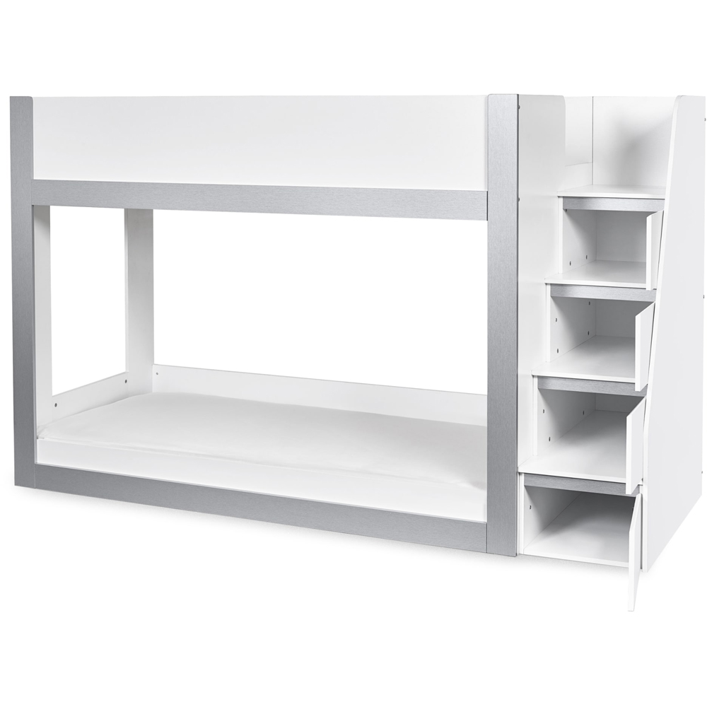 Julian Bowen Gaia Single White and Silver Bunk Bed Image 6