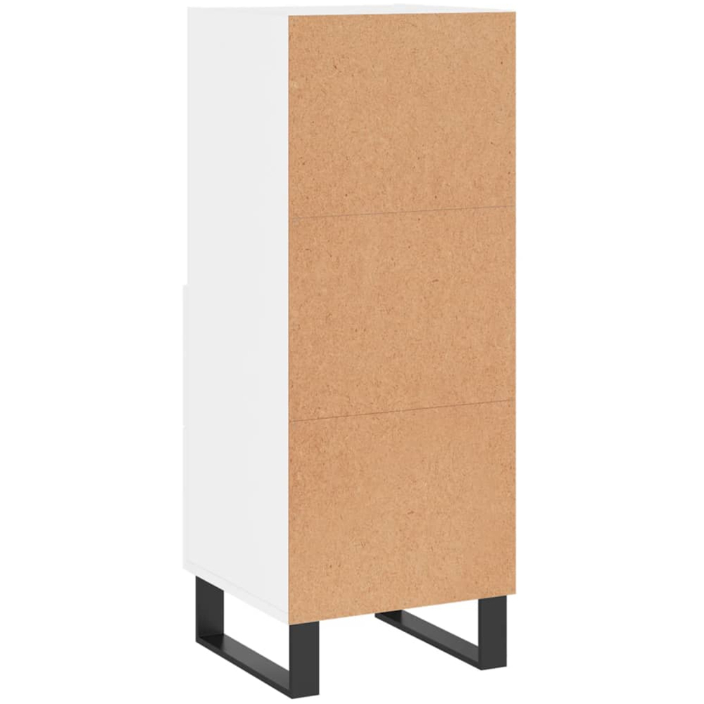 vidaXL 2 Drawer 2 Shelf White Sideboard Image 8