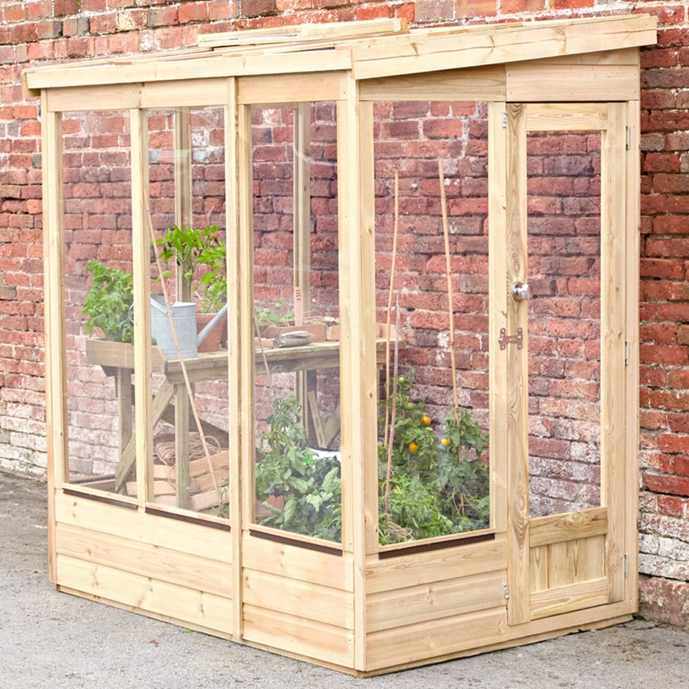 Forest Garden Wallscape Lean-to 6 x 4ft Greenhouse Image 2