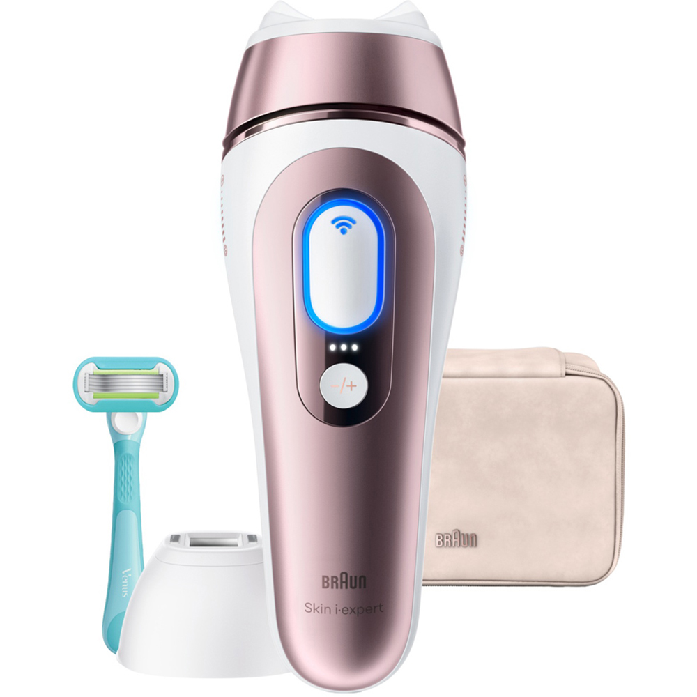 Braun Skin i·expert Smart Laser IPL Hair Removal Device with Free App and 2 Smart Heads Image 2