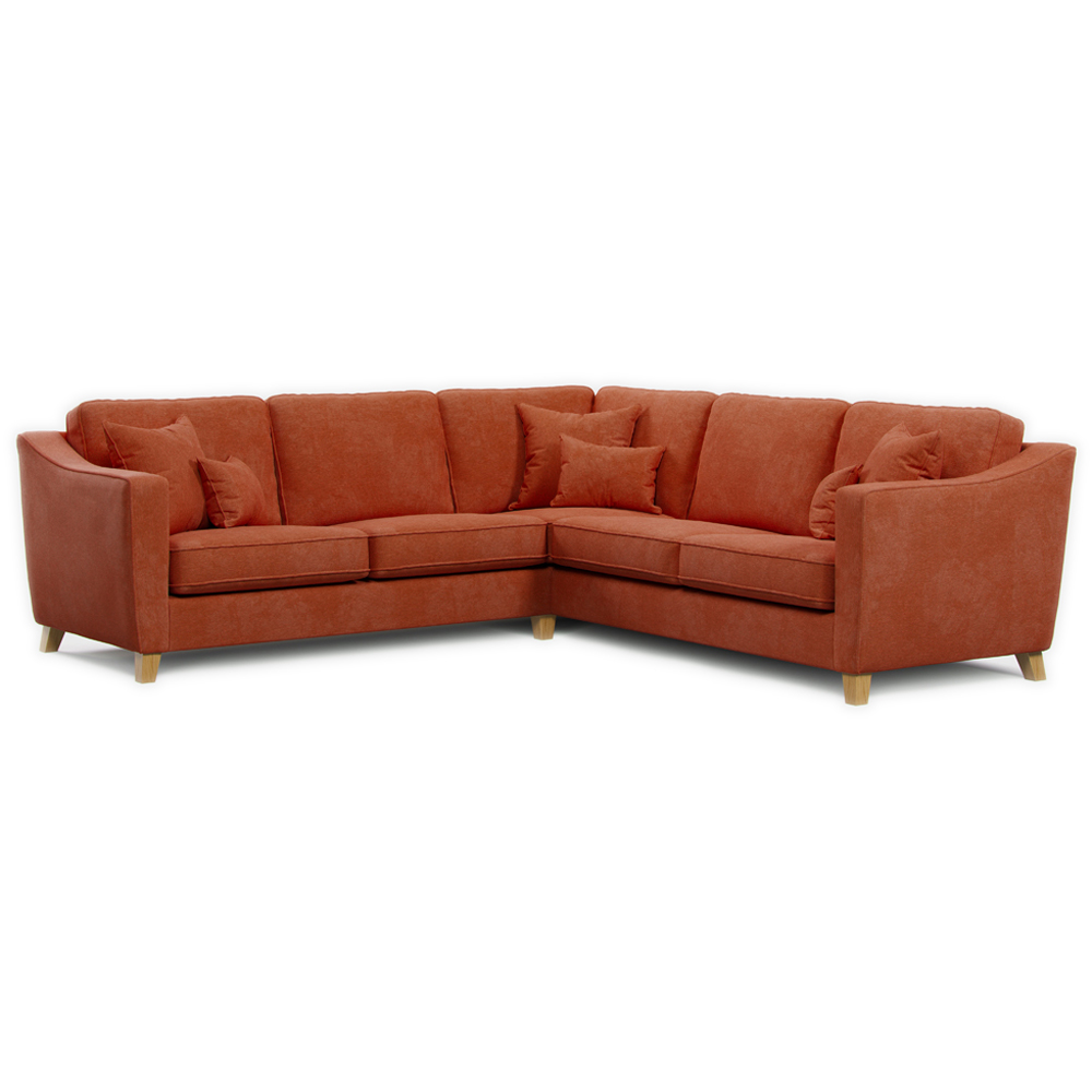 Marlon 4 Seater City Terracota Corner Sofa Image 2