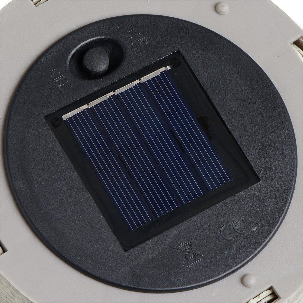 Wilko Garden Yellow Solar Wicker Effect Floor Lantern Wilko