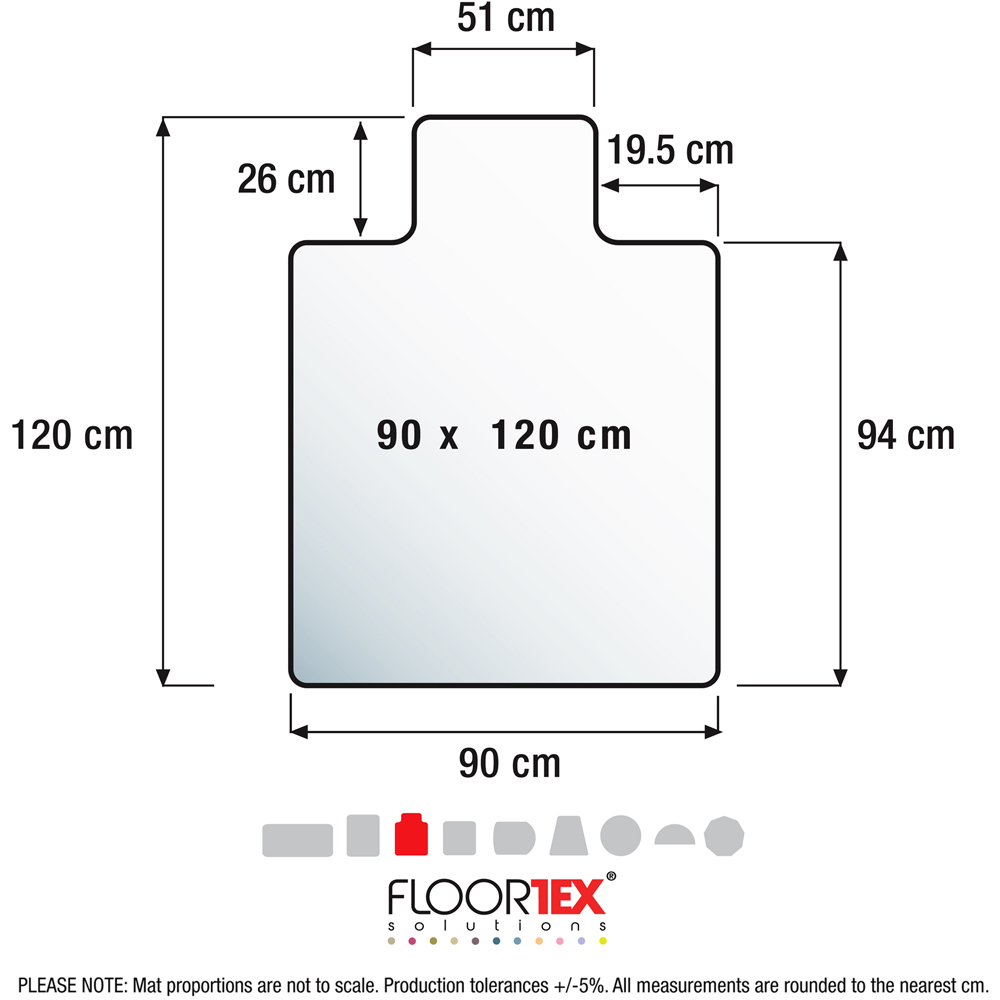 Floortex Advantagemat PVC Lipped Chair Mat for Hard Floors 90 x 120cm Image 9