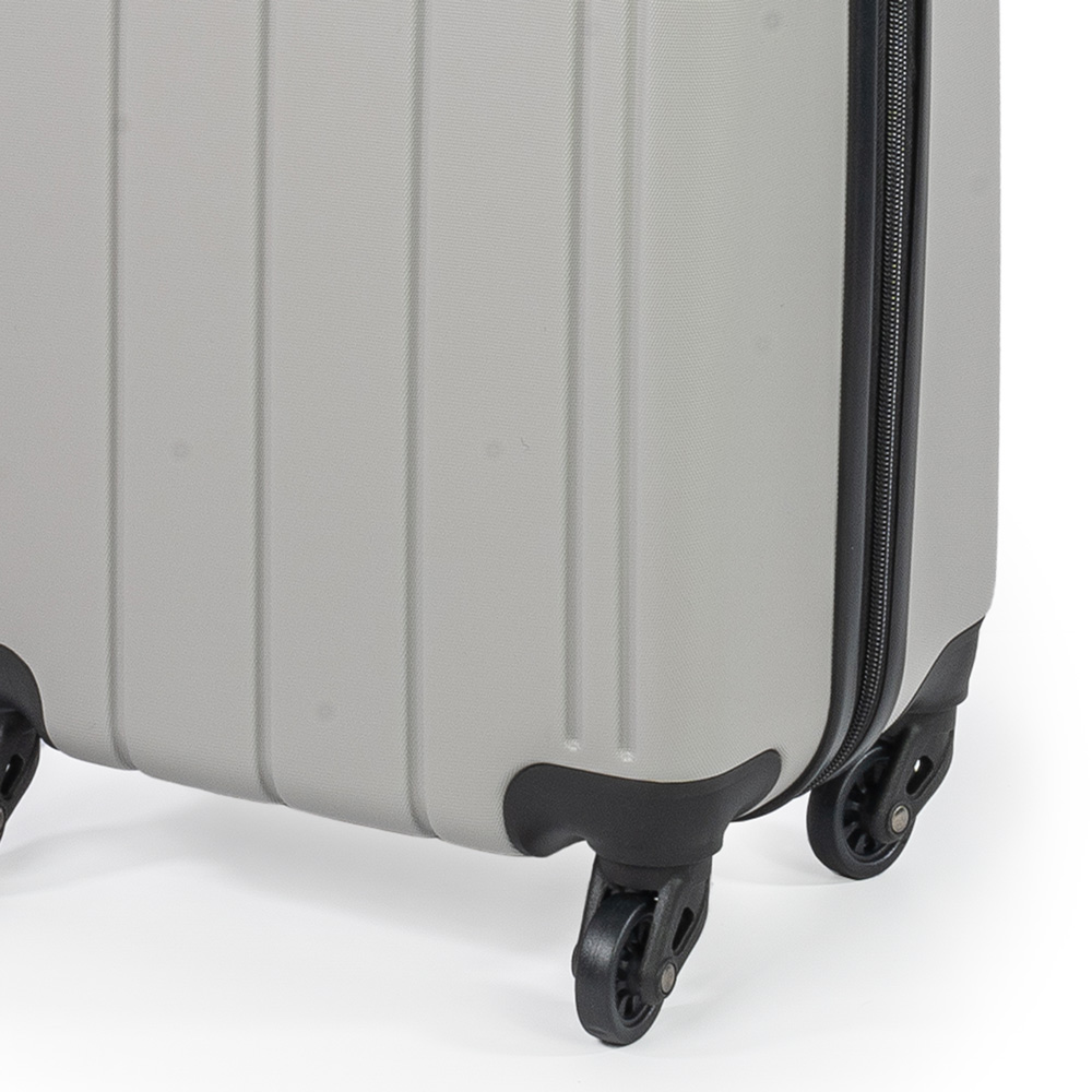 Pierre Cardin Small Grey Lightweight Trolley Suitcase Image 3