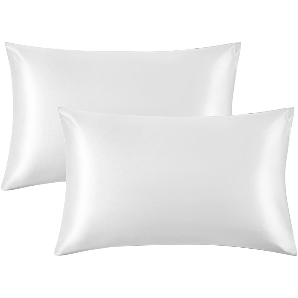 Intimates White Satin Pillowcase 2 Pack Image