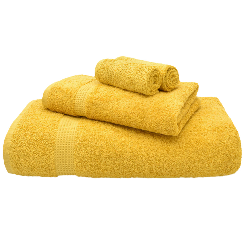Mayfair Egyptian Cotton Mustard Bath Sheet Set of 2 Image 1