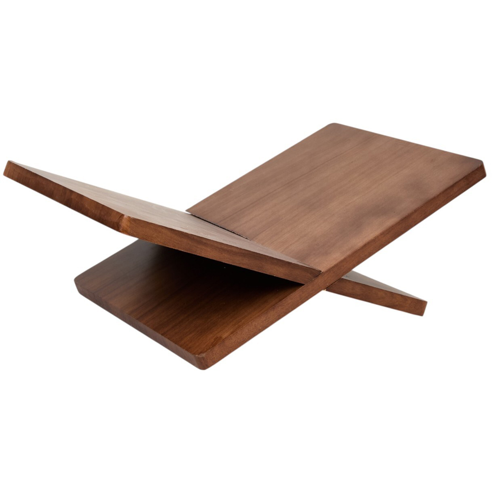 Wooden Effect Magazine Rack Walnut Image 4
