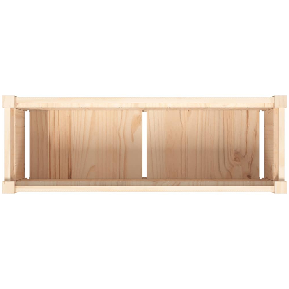 vidaXL Brown Pine Wood Garden Planter 31 x 90 x 31cm 2 Pack Image 8