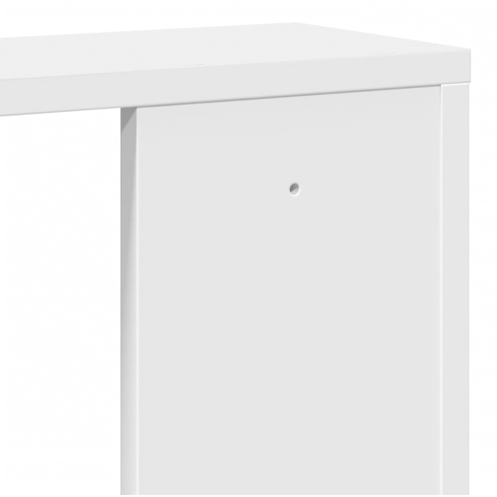 vidaXL 100 x 15 x 70cm White Wall Shelf Image 7