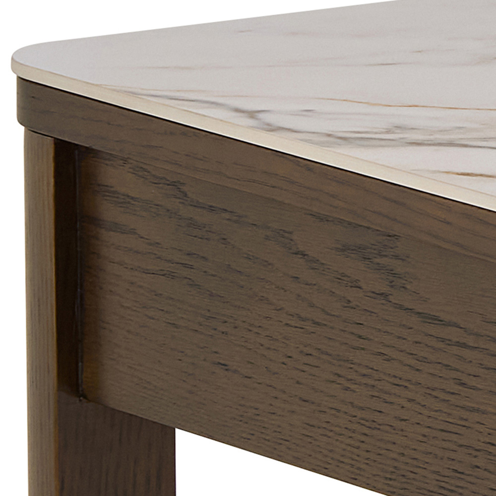 Florence Southampton Single Drawer Single Shelf Cream Ceramic Coffee Table Image 5