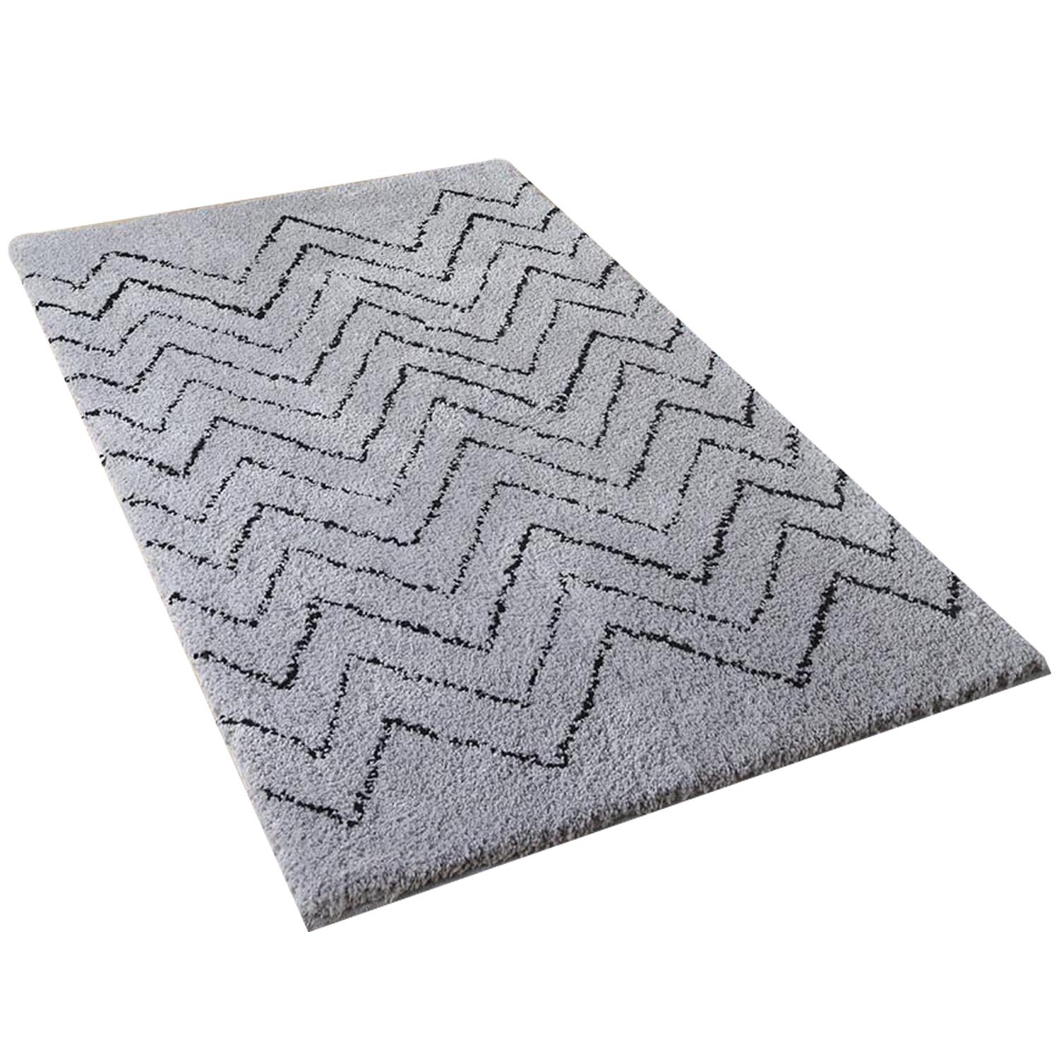 Alta Silver and Black Rug 110 x 66cm Image 1