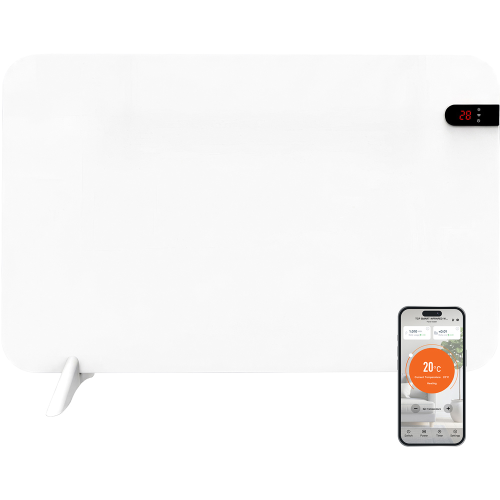 TCP Smart White Infrared Panel Heater with Energy Monitoring 400W Image 2