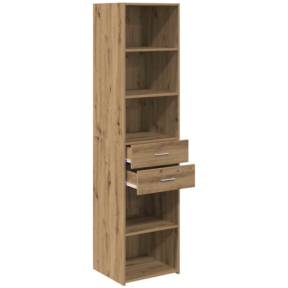 vidaXL 2 Drawer 5 Shelf Artisan Oak Highboard Image 4