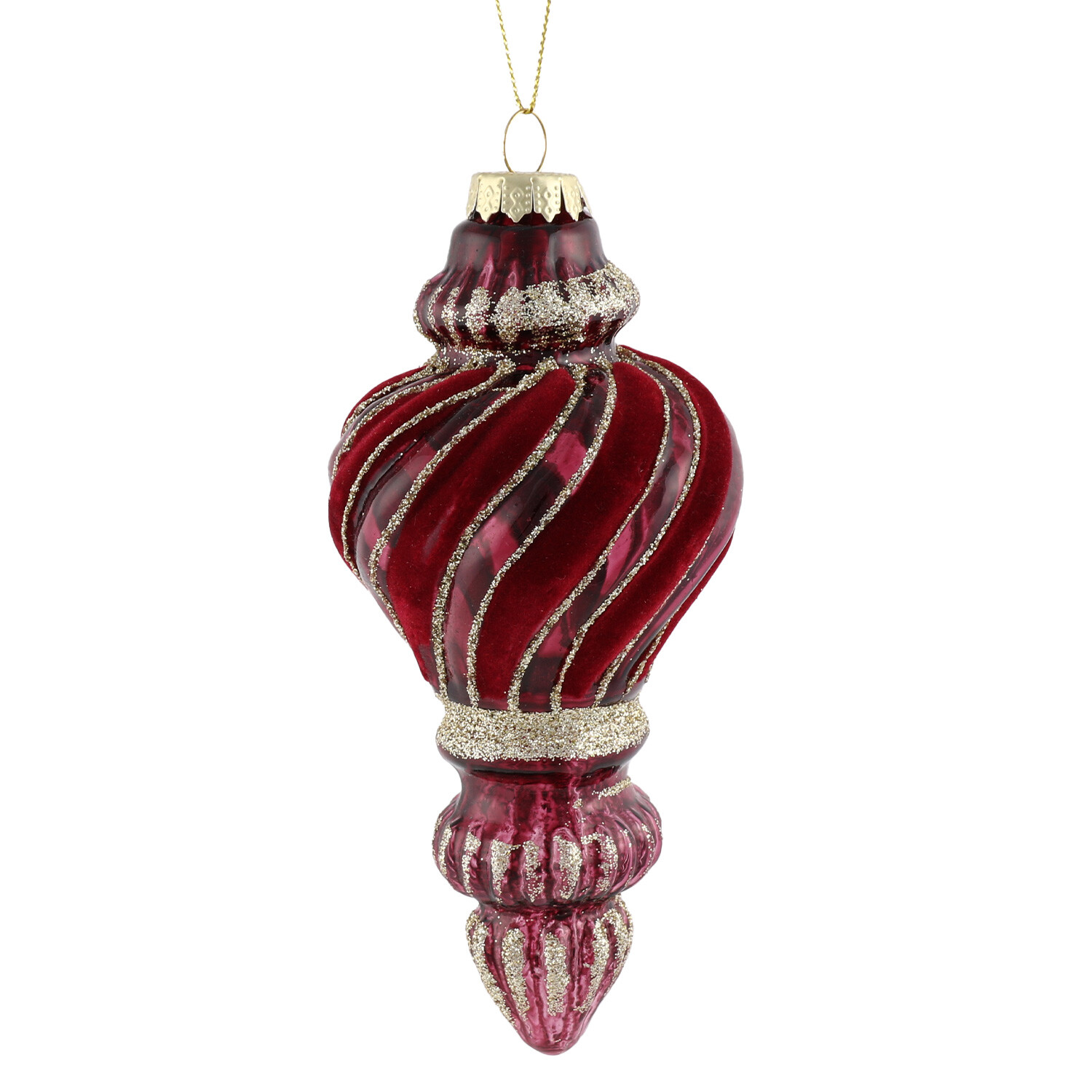 Burgundy Swirl Droplet - Red Image