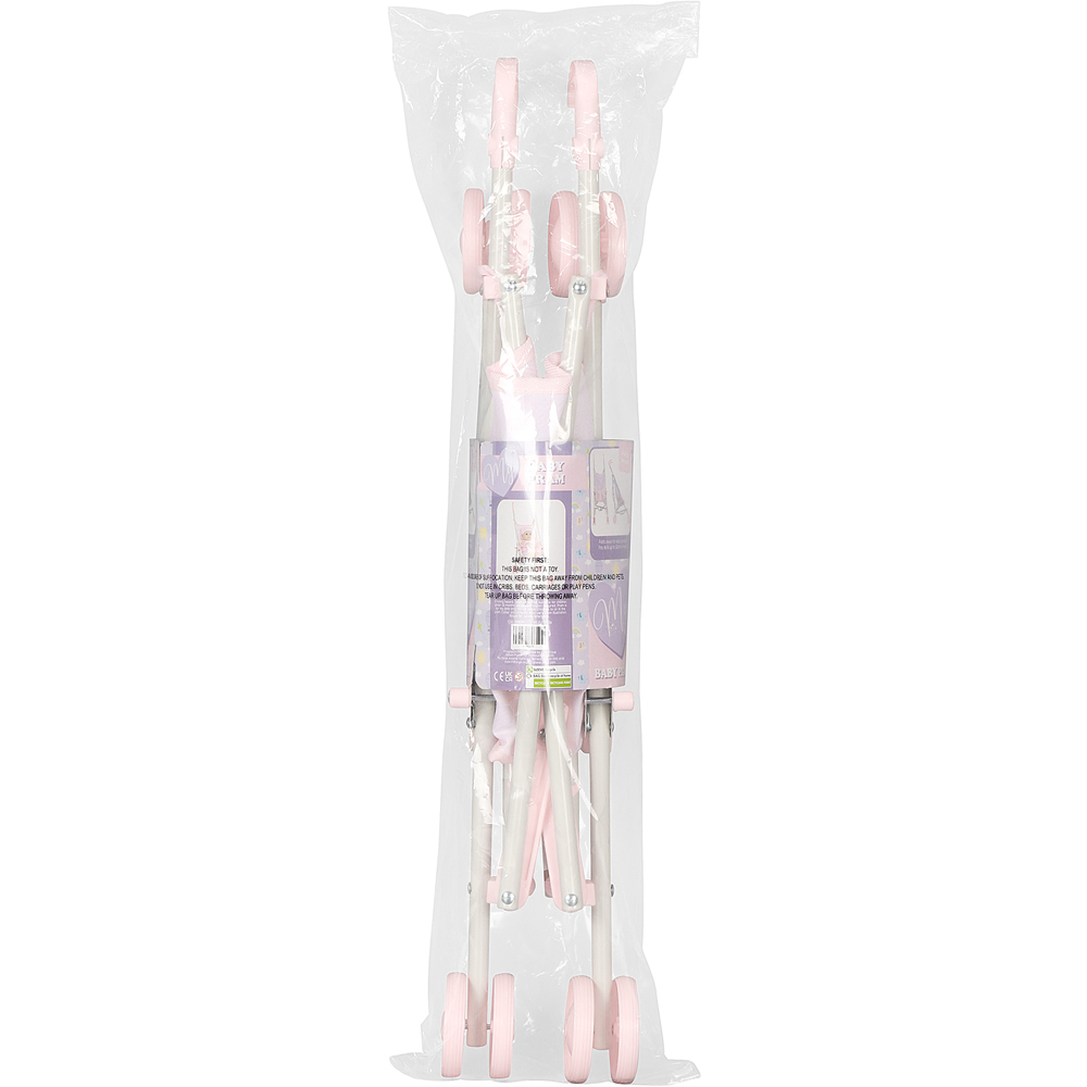 Baby Pram Toy Pink Image 3