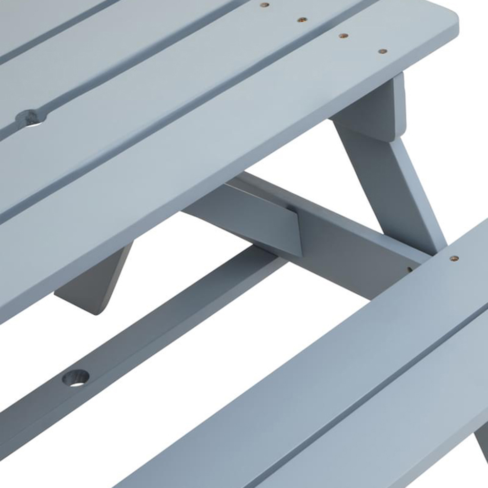 Premier Housewares Kids Brighton Wood Grey Picnic Bench Image 7