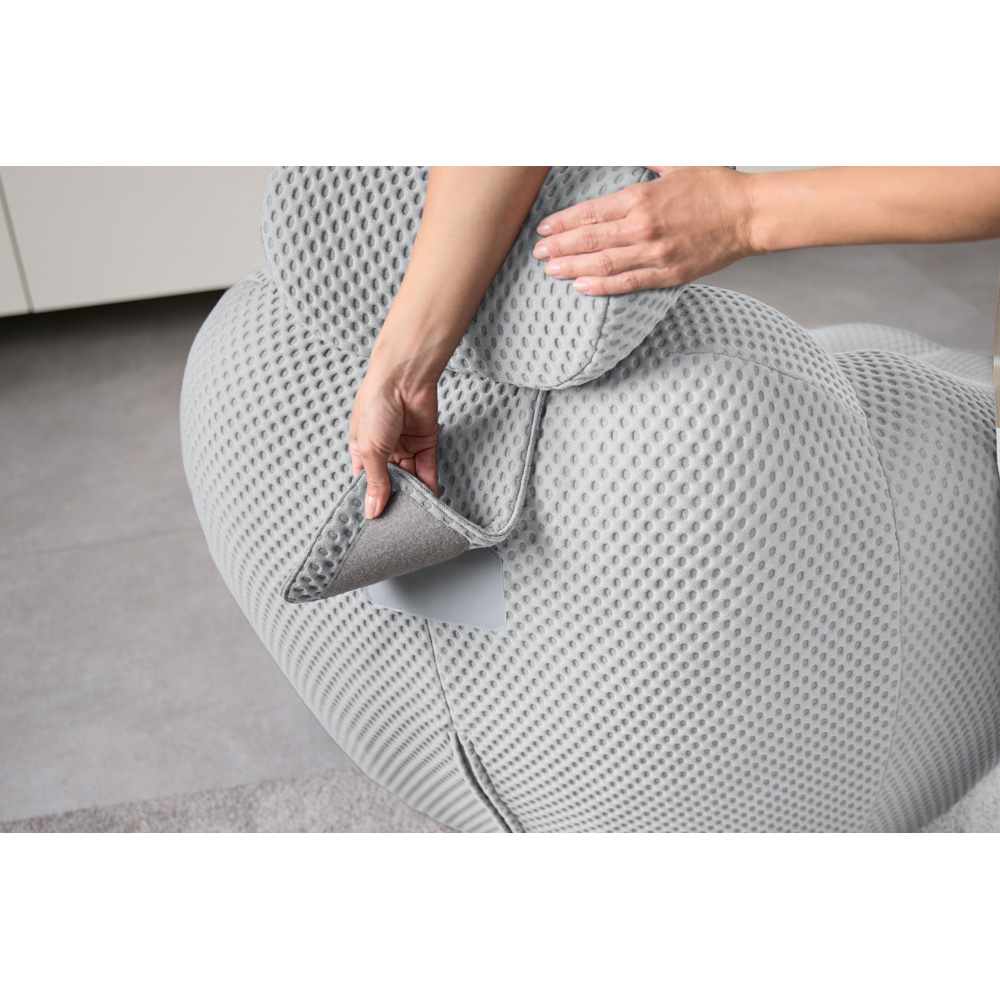 Medisana RS 100 Bubble Light Grey Portable Massage Sofa Chair Image 3