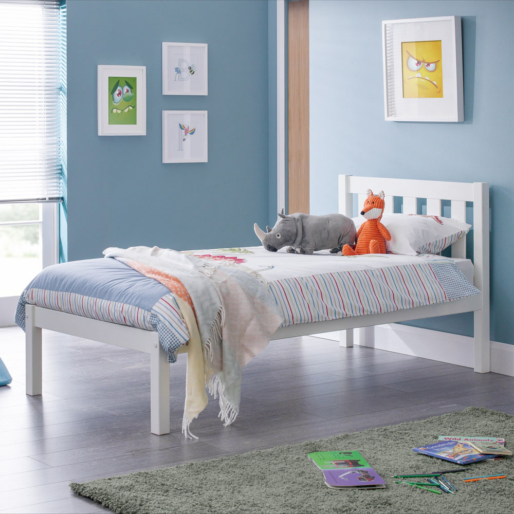 Julian Bowen Luna Single Surf White Bed Image 1