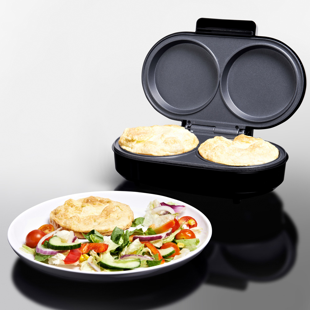Quest 35659 Black Double Omelette Maker 850W Image 7