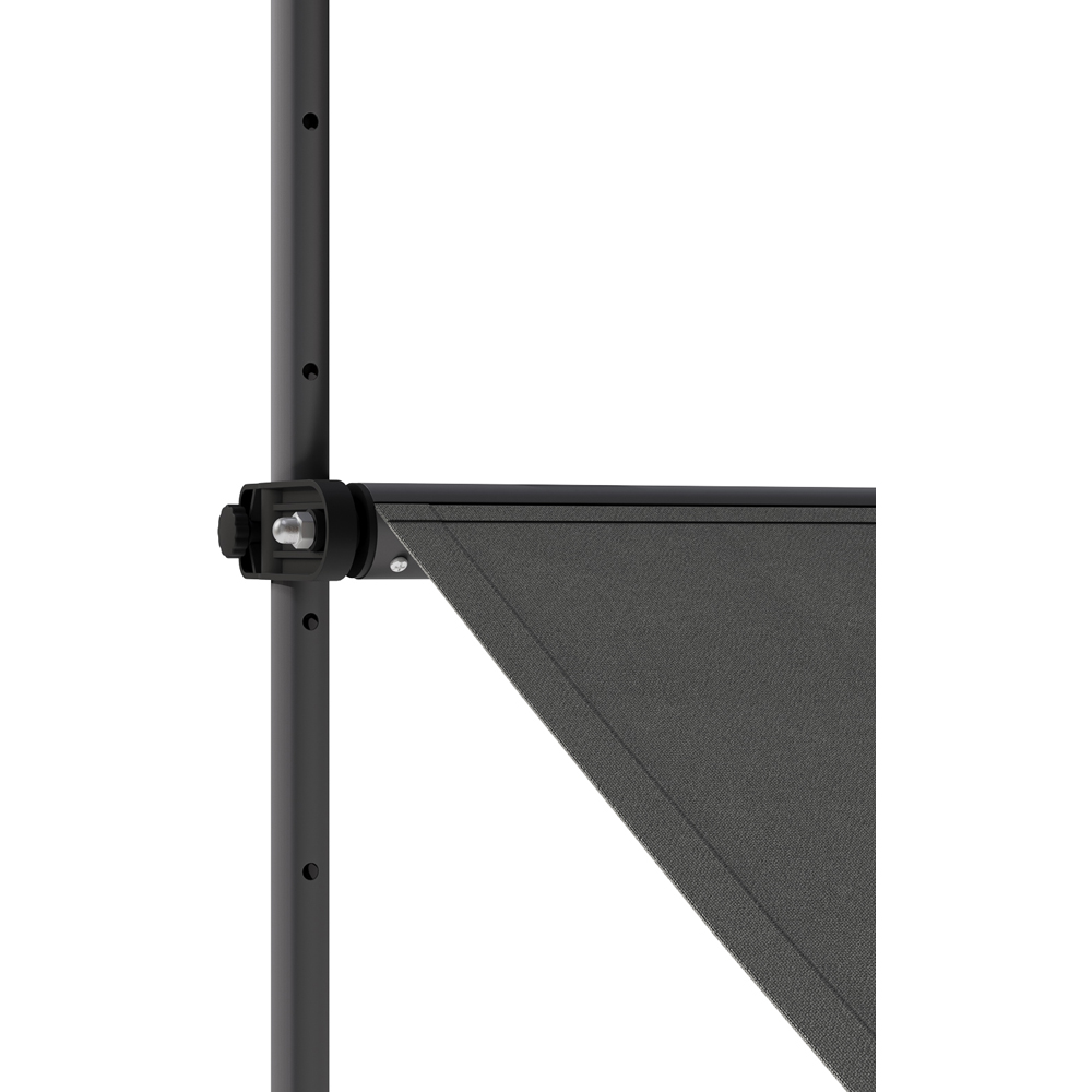 Living and Home Grey Wavy Valance Retractable Height Adjustable Awning 3m Image 6