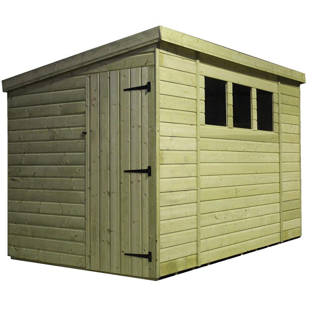Empire Sheds 2500 12 x 6ft Side Panel Door Tongue and Groove Pent Garden Shed Image 1