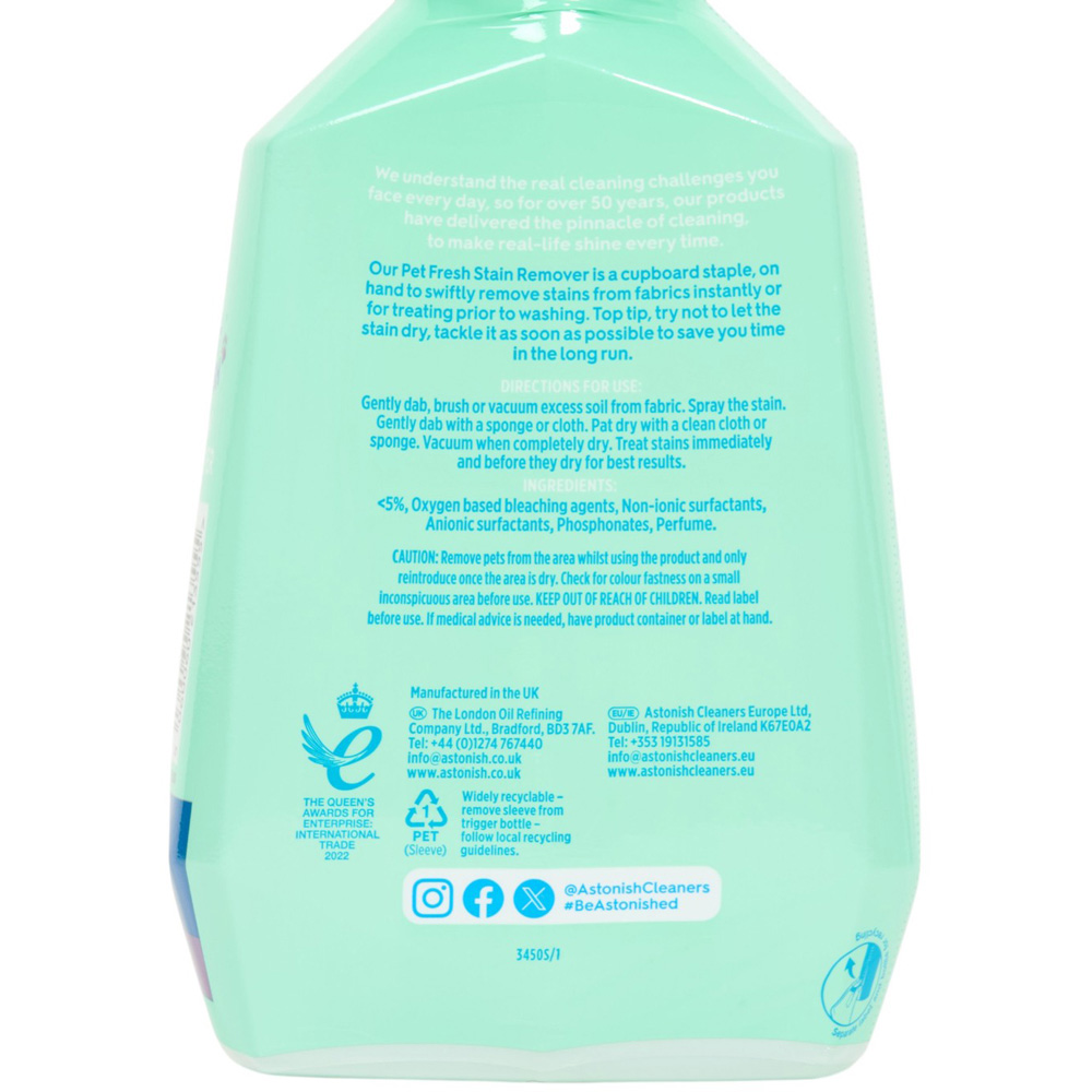 Astonish Pet Stain Remover Image 3