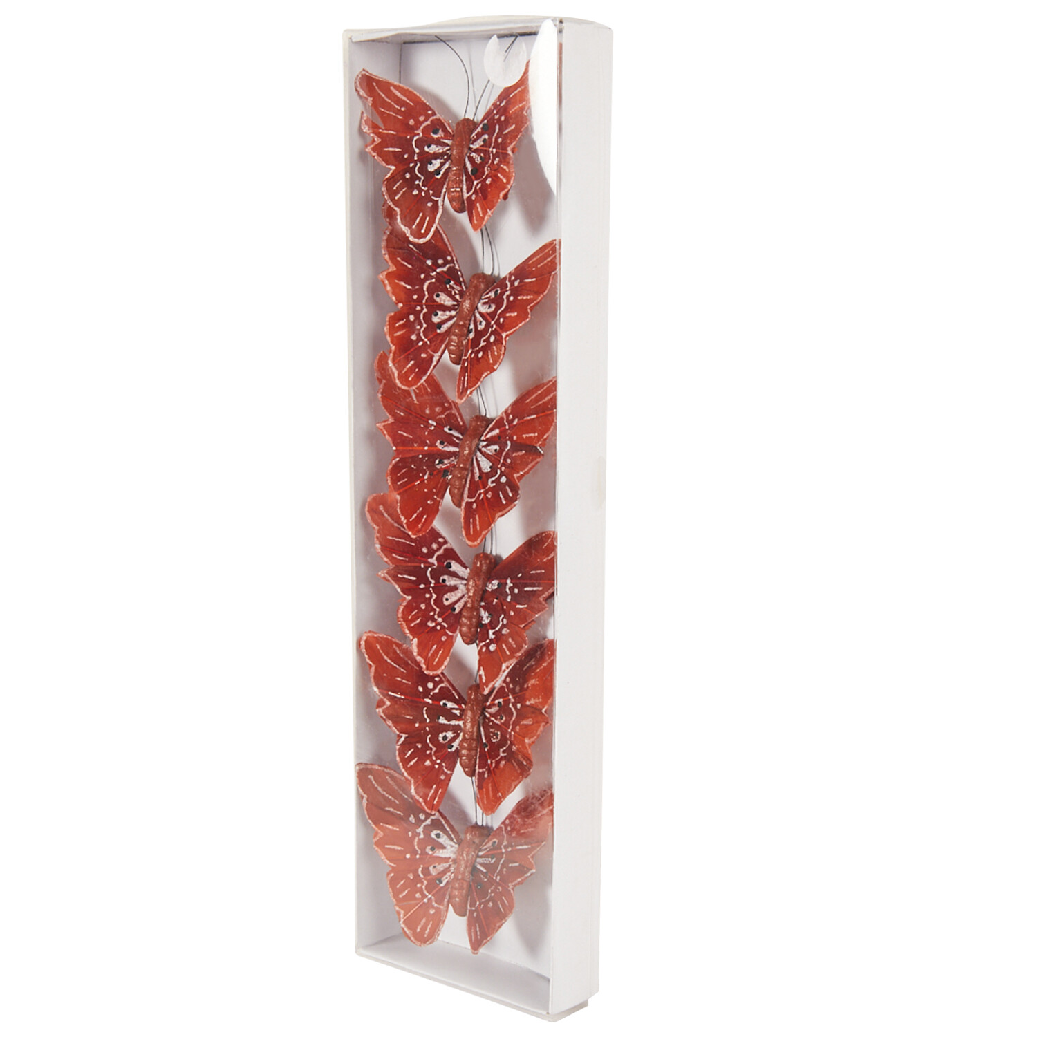 Pack of 12 Autumn Butterfly Clips - Multicolour Image 5