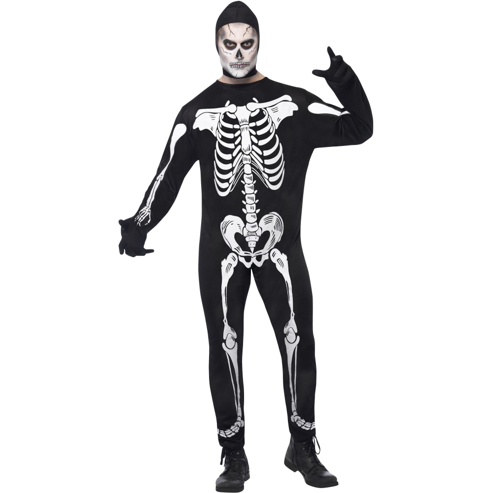 Rubies Adult Men's Skeleton Halloween Costume Large Image 2