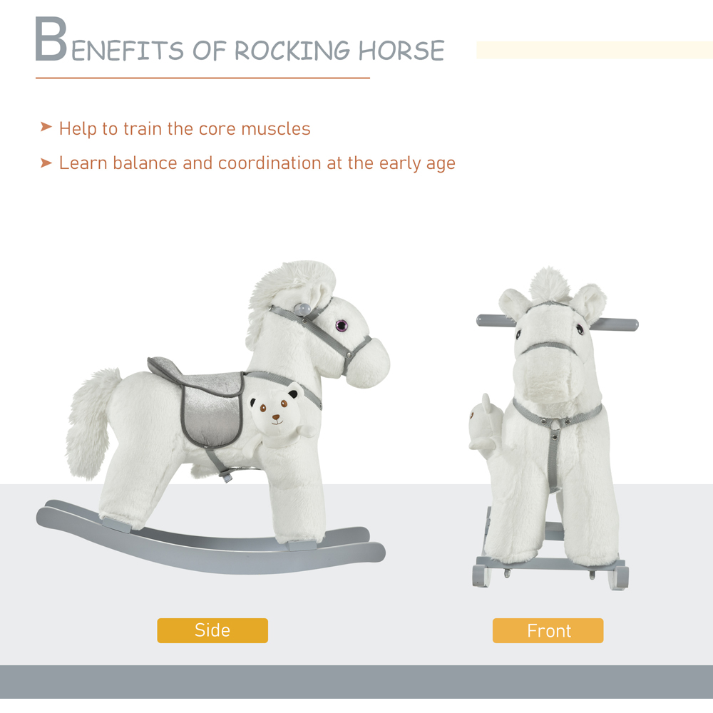 Tommy Toys Rocking Horse Pony Baby Ride On White Image 4
