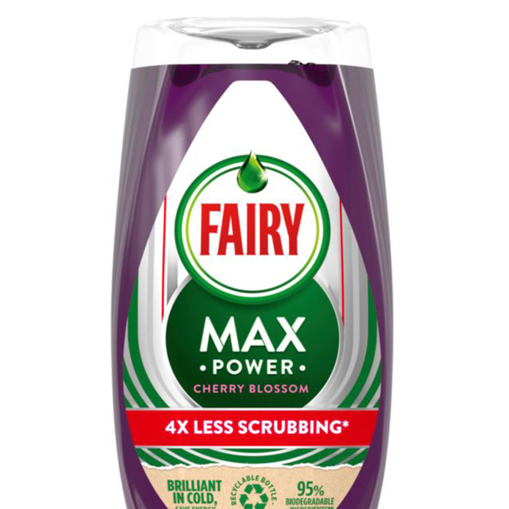 Fairy Max Power Cherry Blossom Washing Up Liquid 640ml Image 3