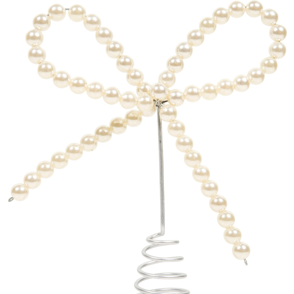 Pearly Bow Tree Topper Image 3