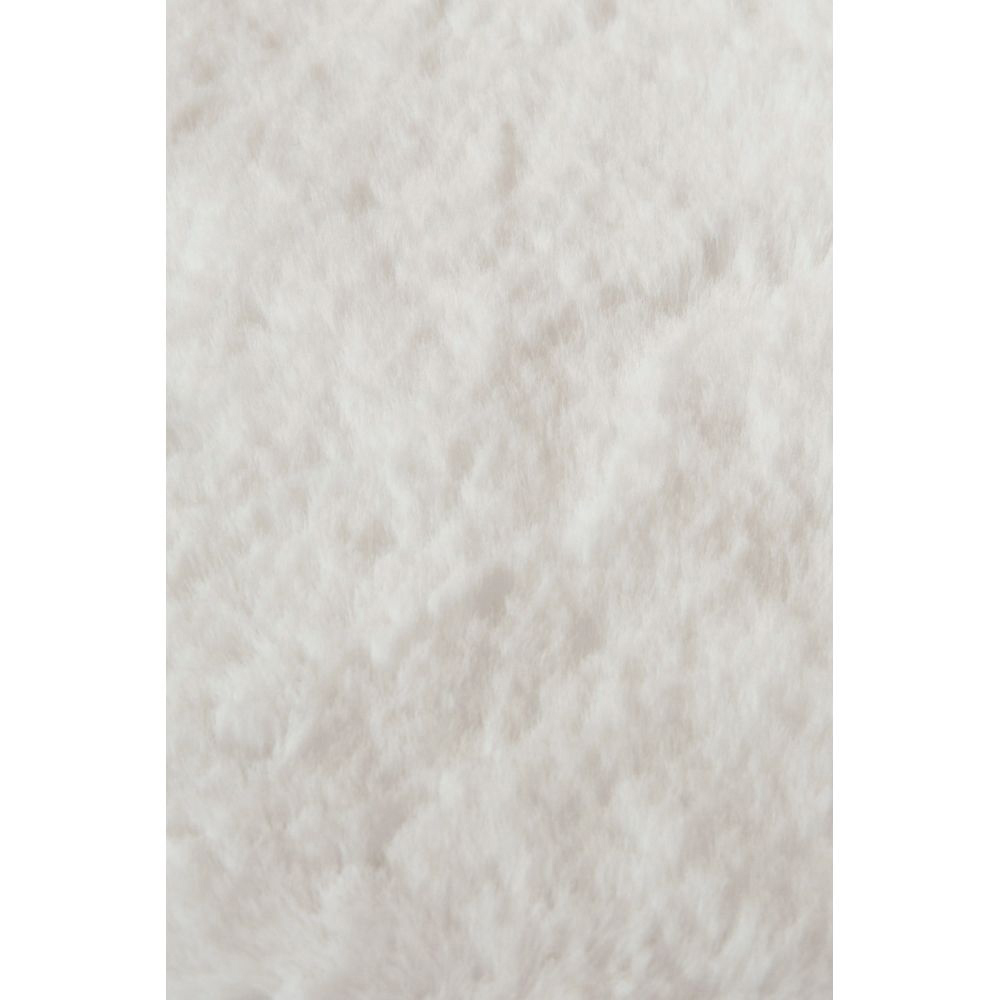 Homemaker Luxurious Faux Fur Ivory Rug 70 x 140cm Image 3