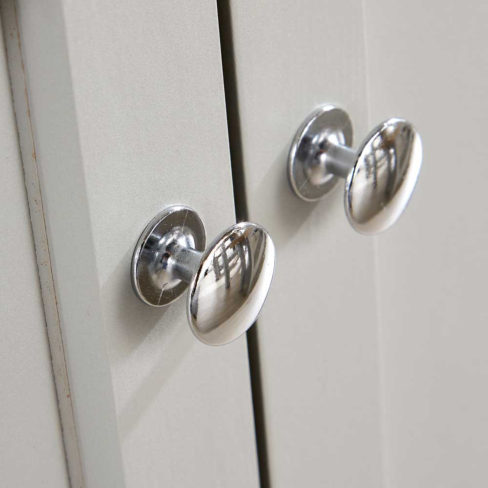 Home Source Avon 2 Door 2 Drawer Grey Cupboard Image 7