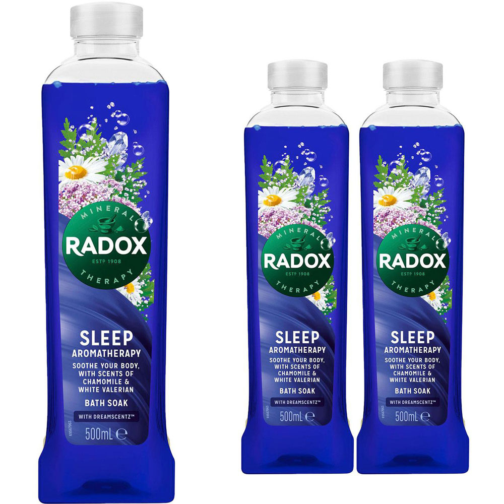 Radox Mineral Therapy Sleep Aromatherapy Dream Scents Bath Soak 500ml 3 Pack Image 1