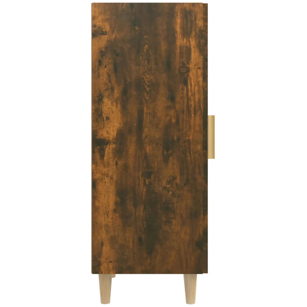 vidaXL Single Glass Door Smoked Oak Sideboard Image 7