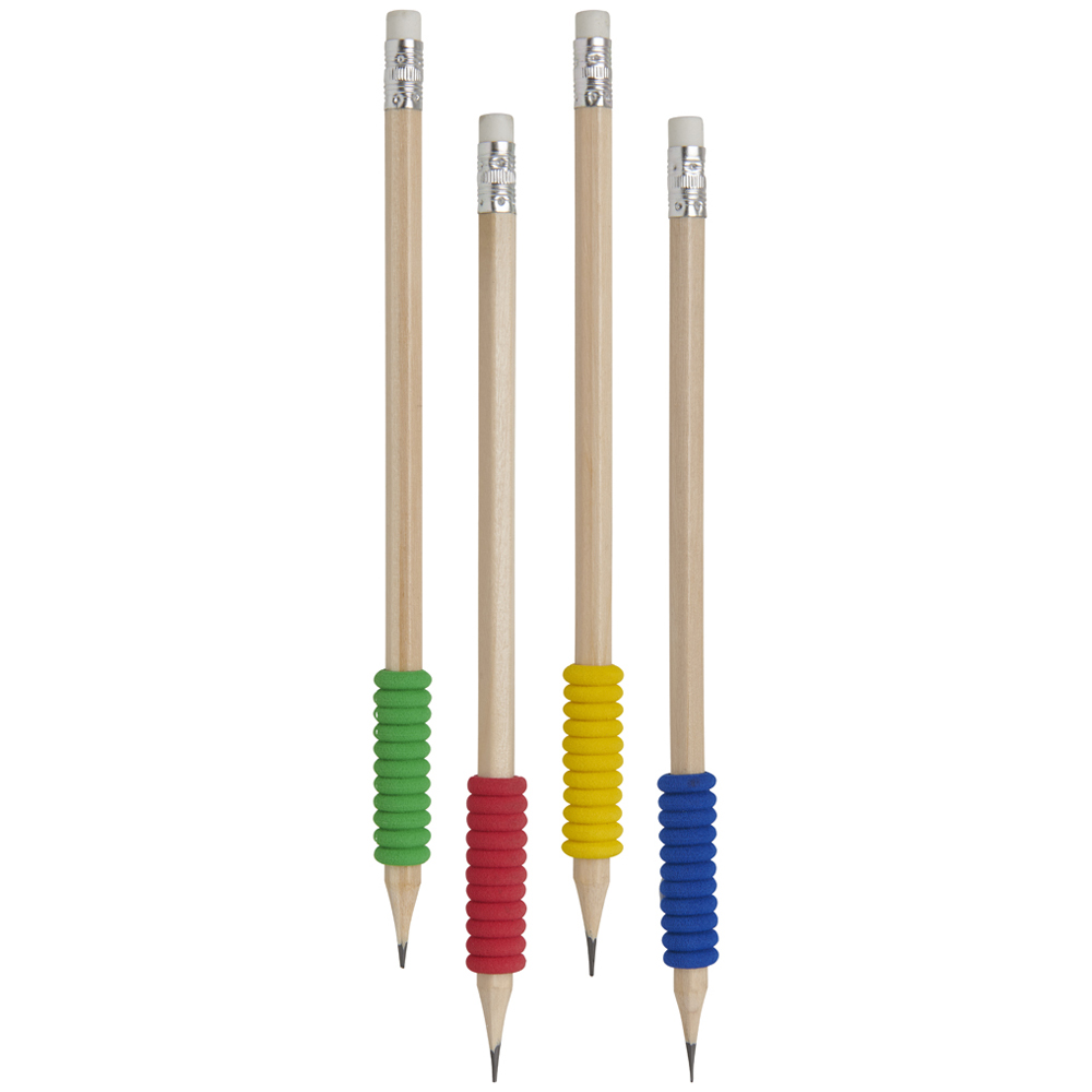 Wilko Pencil with Grip and Eraser HB 4 pack Image 1
