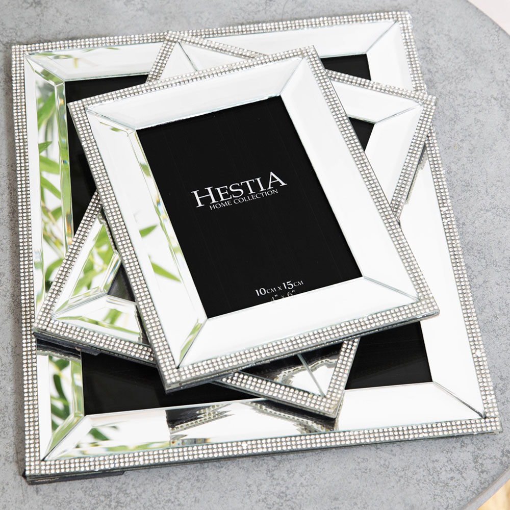 Hestia Mirror Glass Photo Frame 4 x 6inch Image 5