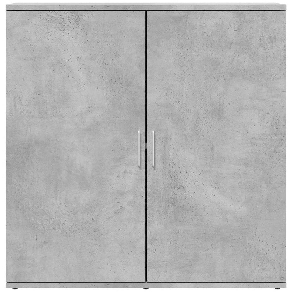 vidaXL 2 Door Concrete Grey Sideboard Image 5
