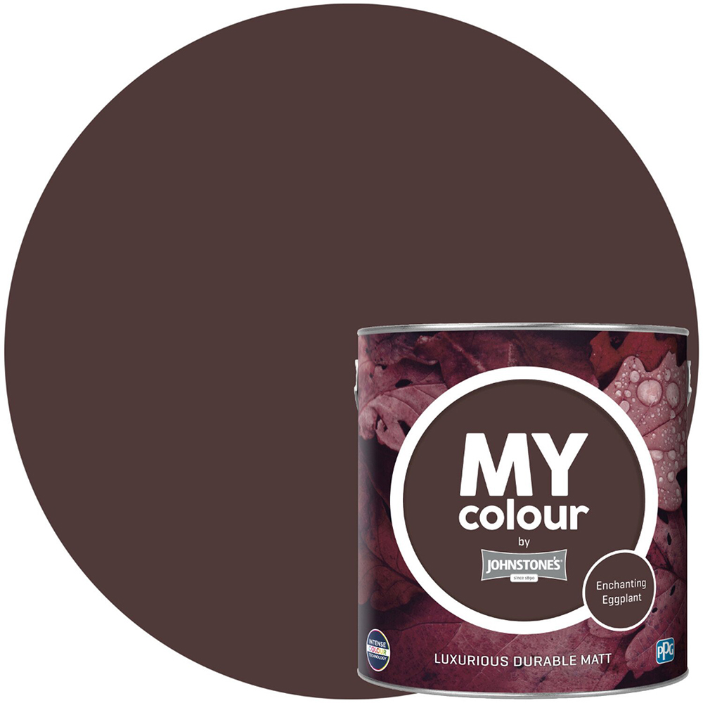 Johnstone's MY Colour Luxurious Durable Matt Paint Enchanting Eggplant Image 4