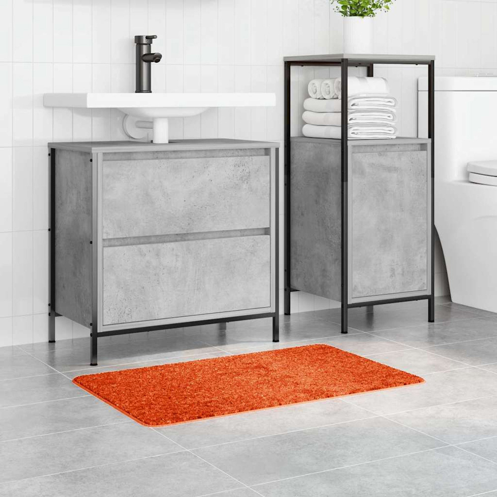 vidaXL Orange Anti-Slip Bath Mat 50 x 80cm Image 2