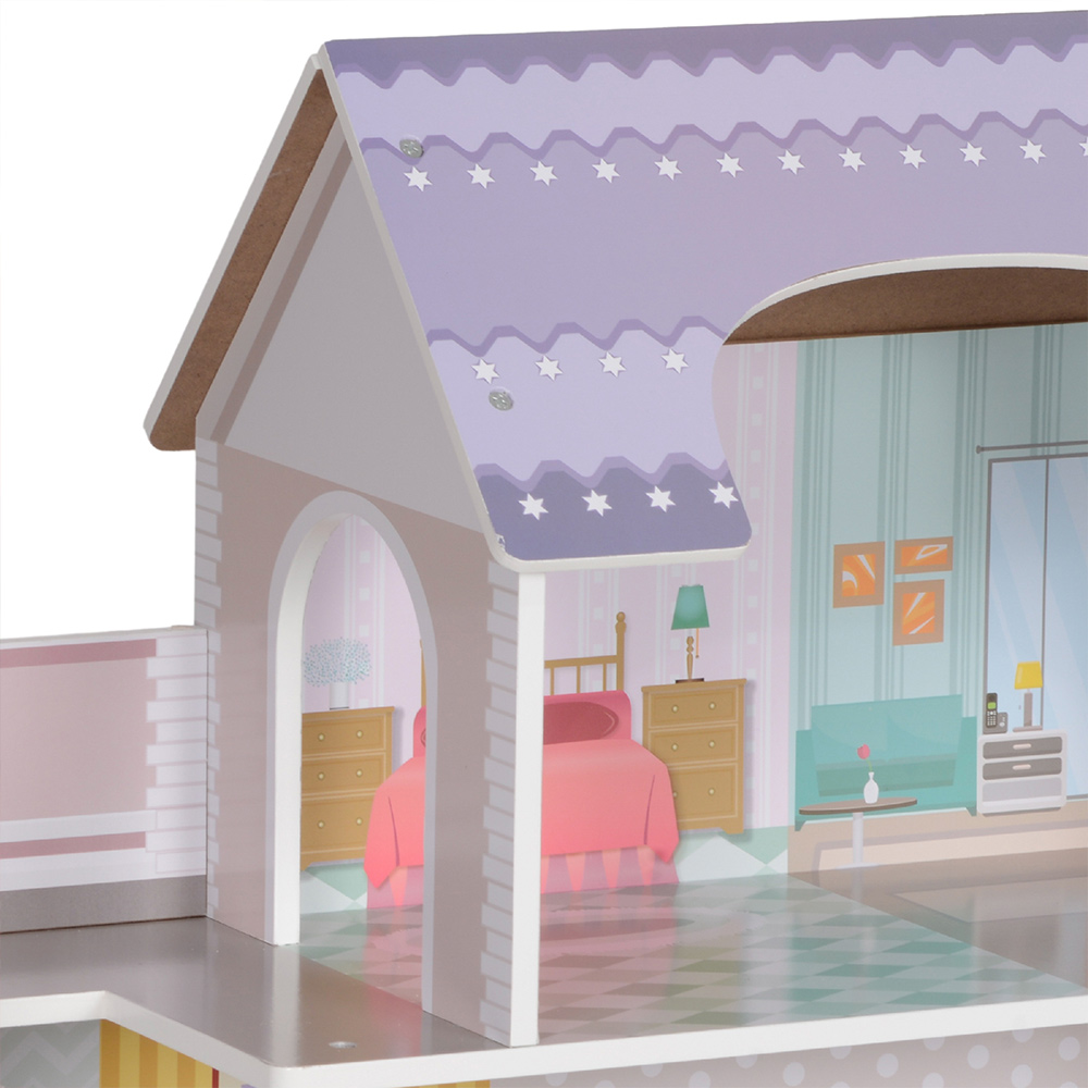 Tommy Toys 13 Pieces 2 Storey Dolls House Play Set Image 4