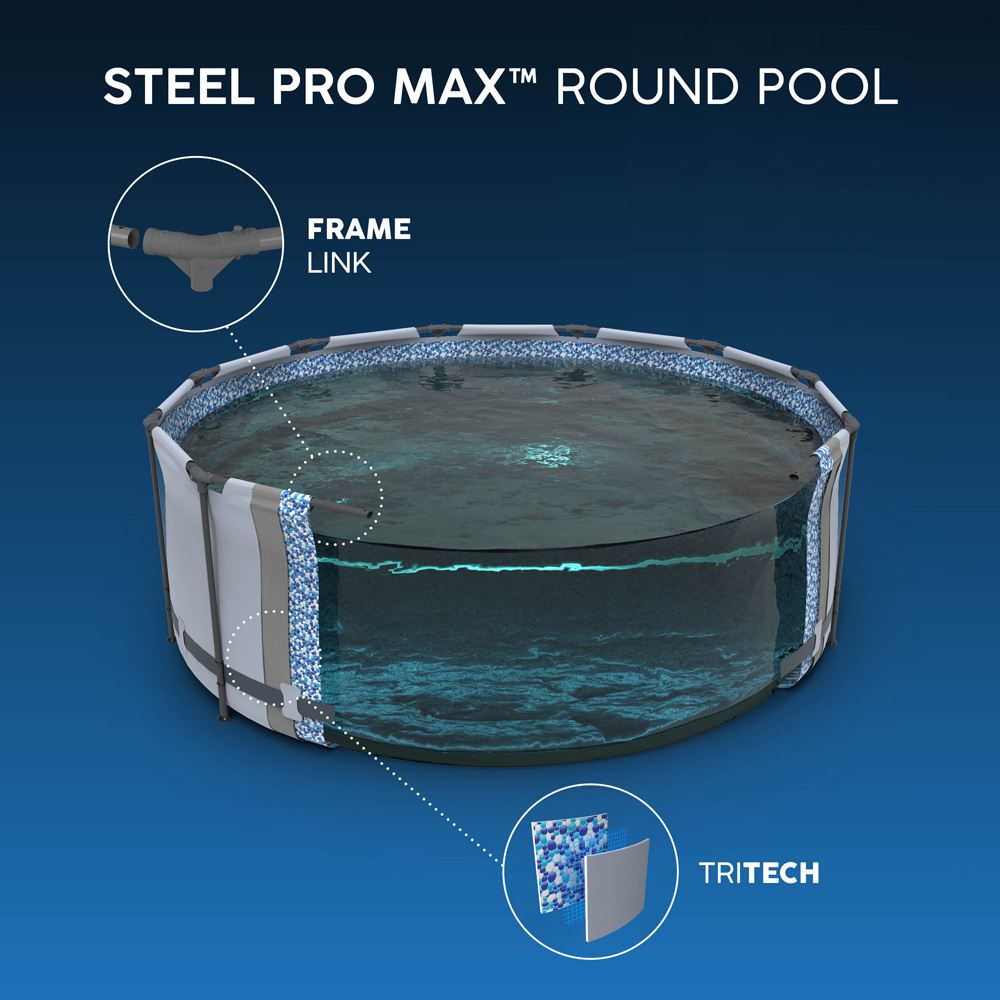 Bestway Steel Pro Frame Paddling Pool 12ft x 48 inch Image 7